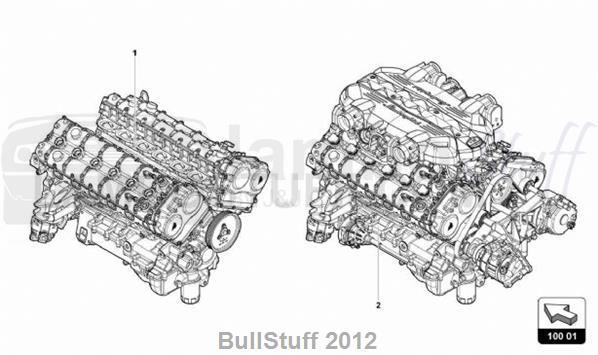 2016 Lamborghini AVENTADOR SV LP750-4 ROADSTER USA ENGINE (100.01.00)